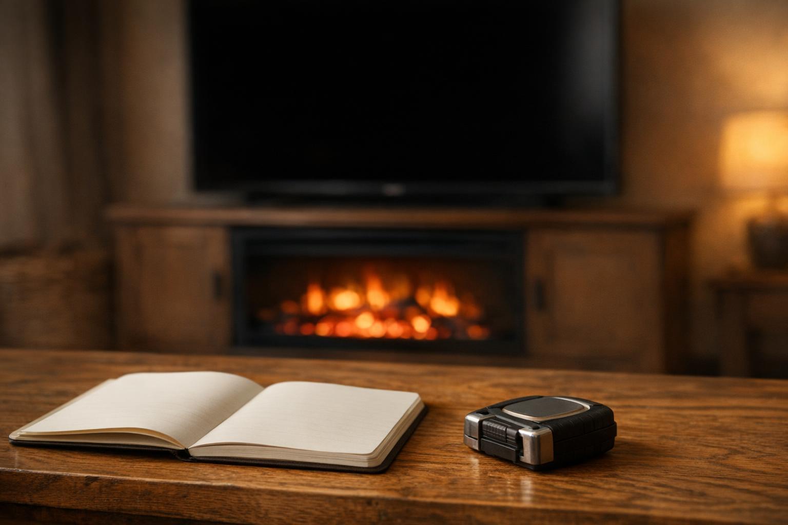 TV diagonal is not the console width AI-generated editorial illustration.